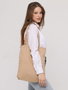 Zoozie Bags Bolso Tote Beige en Gabardina